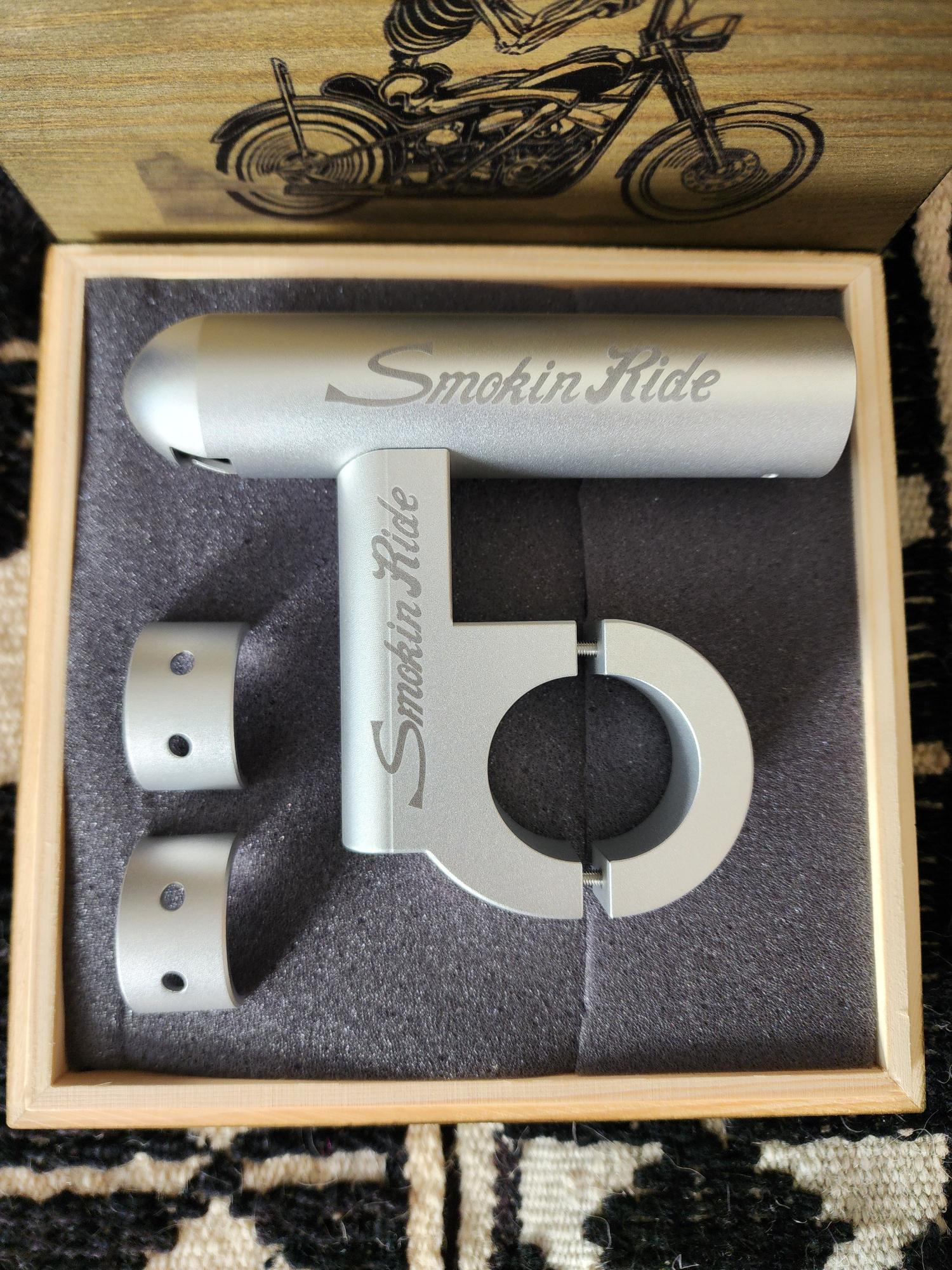 Motorcycle Cigar Holder – Anodized Silver