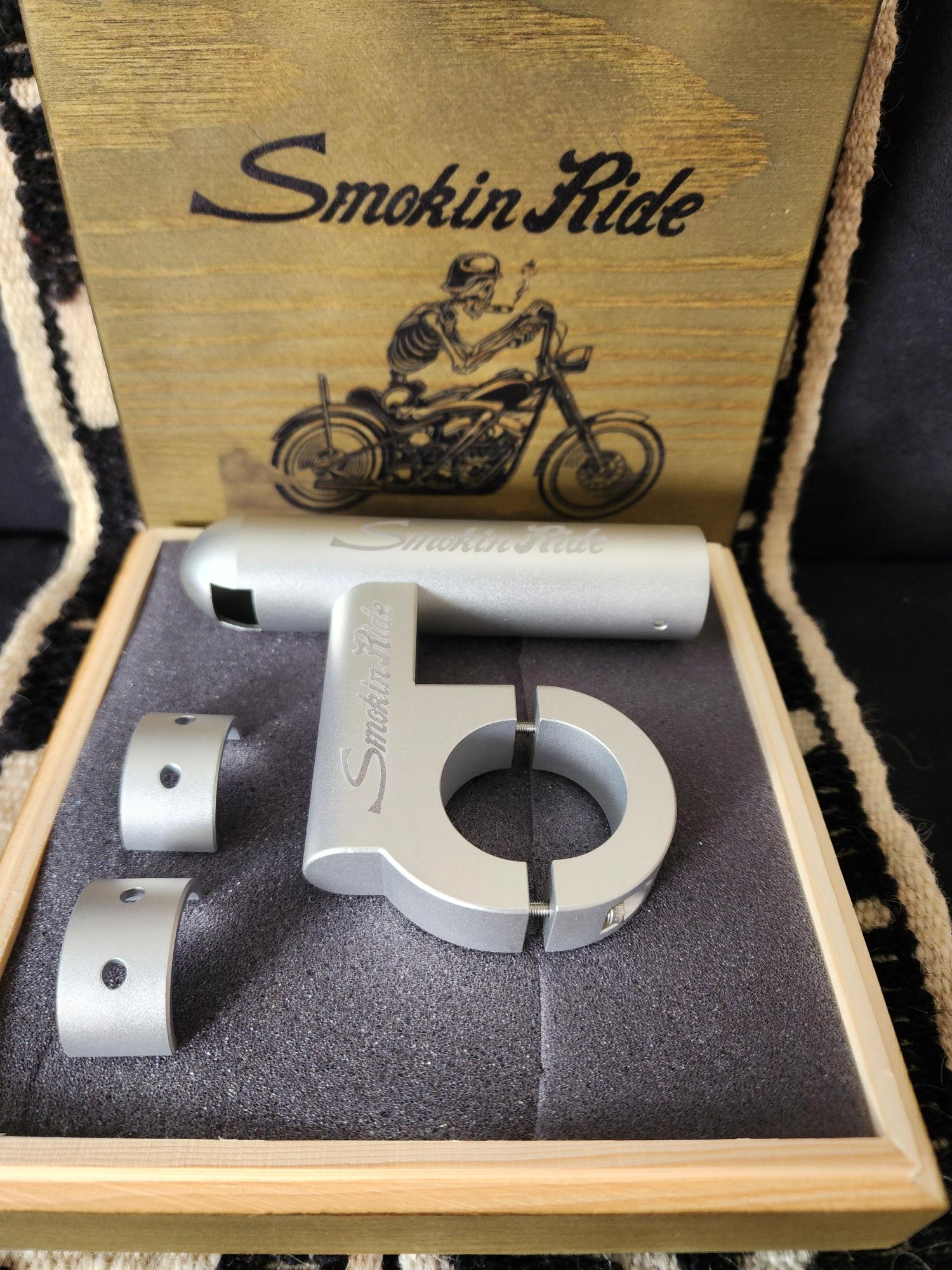 Motorcycle Cigar Holder – Anodized Silver